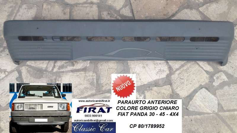 PARAURTO FIAT PANDA 30 - 45 - 4X4 ANT. GRIGIO